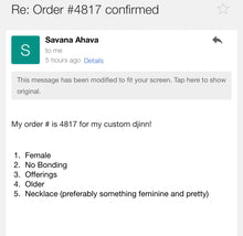 Load image into Gallery viewer, Custom djinn order 🧞♀️🧞♂️- NO RESERVE