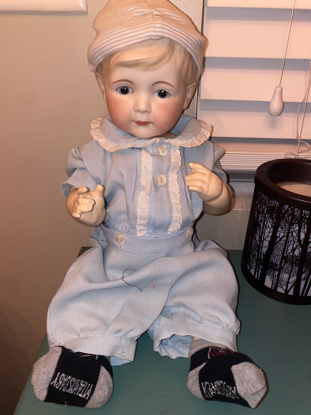 Sweetest 7 months old ~ antique - heavy vessel